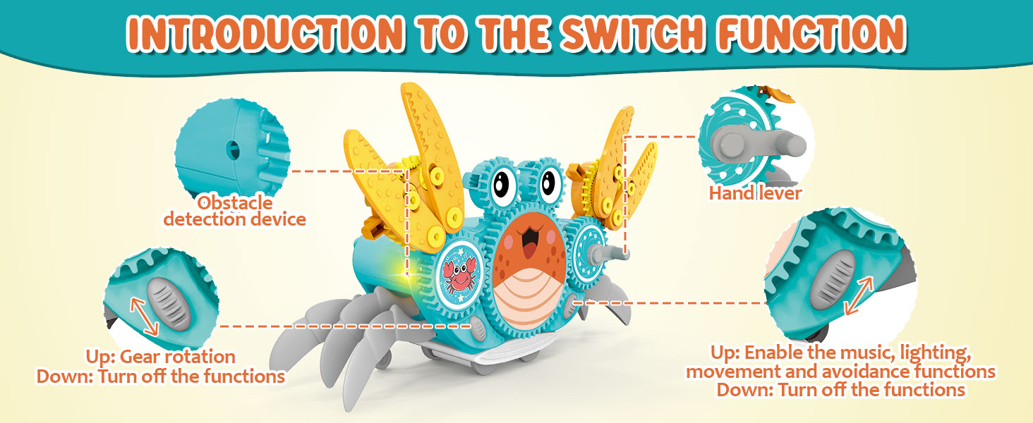 Text reads 'INTRODUCTION TO THE SWITCH KINGDOM'. Animated character illustrations in bright colors on a yellow background.