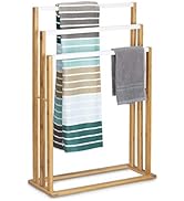 Relaxdays Bamboo Toilet Butler, With Toilet Paper Holder And Toilet Brush, Size 82 X 36 X 21 cm, ...