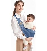 Mumgaroo Baby Sling, Adjustable Baby Carrier, Breathable Baby Sling Carrier with Thick Shoulder S...