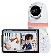 Babysense 5.5” 1080p Full HD Split-Screen Baby Monitor, Video Baby Monitor with Camera and Audio,...