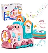 HAHALAND Sensory Toys for Babies - Musical Crawling Crab Toys for 6-12 Months Old Boys & Girls