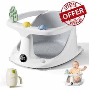 EzyWay Baby Bath Seat with Thermostat for Babies 6 Months & Up