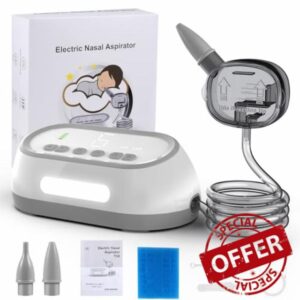 Uplayteck Nasal Aspirator for Baby - Electric Baby Nasal Aspirator with 6 Levels & 78 KPa Strong Suction