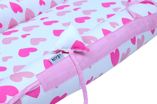 Machine Washable | Unisex Baby Shower Gift (Multi Pink Heart)