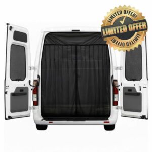 Erato Magnetic Van Mosquito Net Tailgate Insect Fly Screen 155 * 170cm with 3 Zippers Closure 16 Magnet for VW T5/T6/T6.1/T7 California