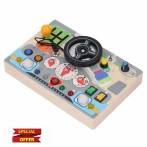 Wooden Steering Wheel Toy