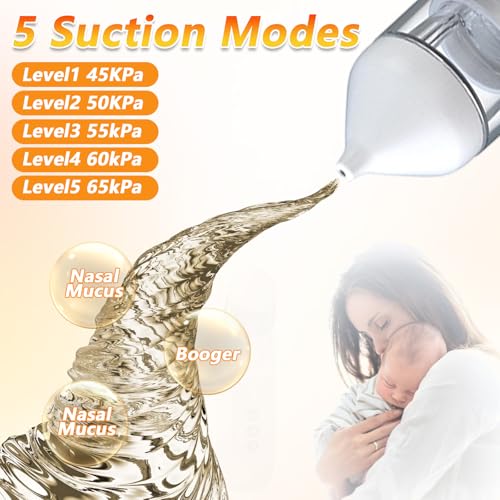 Snot Sucker Newborn with 2 Silicone Nozzles