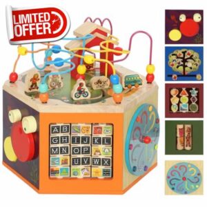 AIYAPLAY Wooden Activity Cube