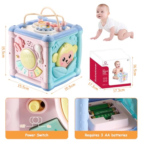 7-in-1 Early Learning Educational Baby Sensory Toys with Shape Sorter