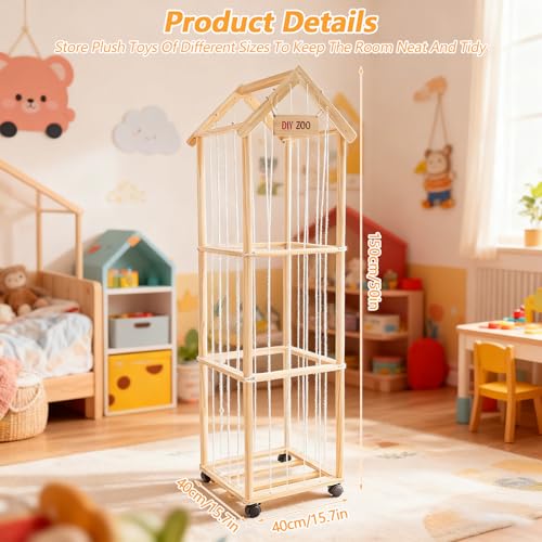 Cuddly Toy Storages with 360°Swivel Castor