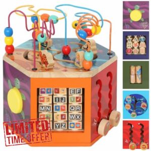AIYAPLAY Wooden Activity Cube
