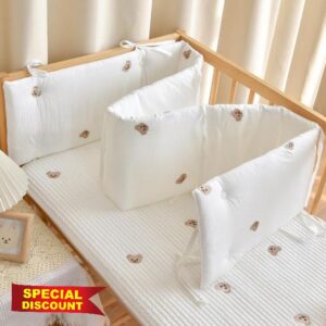 Cot Side Protectors Cot Liner Bed Rail for Toddlers Kids Safety Bed Guard Universal Bedside Rail Bed Rail Cushion for Toddlers Kids Safety Bed Guard Cushion Crib Bed Liner Cot