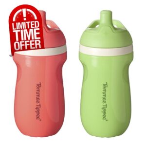 Tommee Tippee Insulated 9oz Sporty Spout Toddler Water Bottle