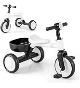 GYMAX 6-in-1 Wooden Baby Walker, Toddler Push Along Walker with Teaching Clock, Shape Matching an...