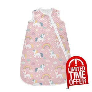 Baby Unisex Newborn Sleep Sack Wearable Blanket Sleeping Bag 0-24 Months S Unicorn Rainbow Stars