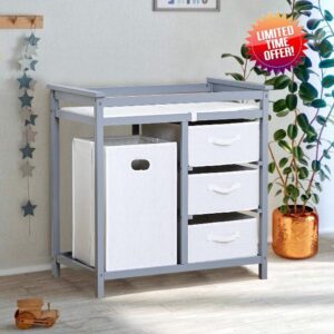 Garvee Wooden Baby Changing Table