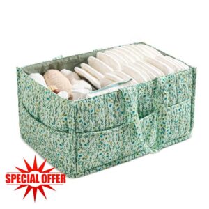 Beau & Bloom Nappy Caddy with Organic Cotton Fabric