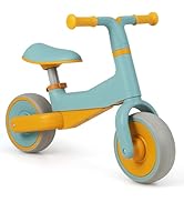 GYMAX Balance Bike, No Pedal Baby Walker Push Ride On Toy with 3 Wheels, Ergonomic Handle and Hei...