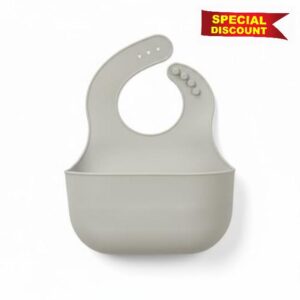 Kids Motion Sickness & Travel Sickness Bib – Soft Silicone Car Sick Catcher for Toddlers & Babies – Reusable Waterproof Bib with Deep Catch Pocket – Easy Clean