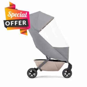 Joolz AER+/2 Buggy Rain Cover - Windproof & Waterproof Winter Stroller Accessory - Clear Baby Travel Weather Shield for Sun