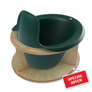 Bömmi Set - The Mobile Potty for Babies with Practical Frame for Sitting - Storage Potty