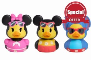 Just Play Rubber Duck Duckalooz 3-Pack Summer Time Set [Mickey & Minnie Mouse & Stitch]