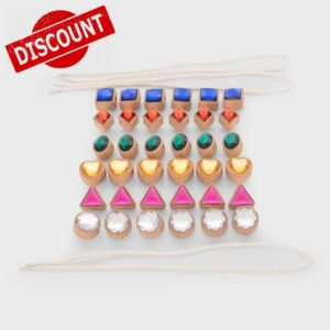 ickit Shape Lacing Jewels – FSC® Wooden Threading Beads Set – Colourful Geometric Fine Motor Toy with Laces for Creative Learning and Sensory Play