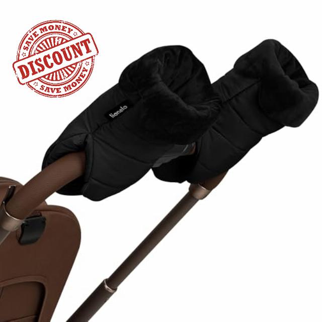 LIONELO Handmuff Oli Gloves Stroller Hand Warmers Universal Size Windproof Waterproof Soft Padded Magnetic Closure