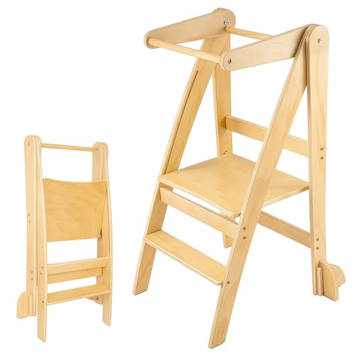 Foldable Kids Step Stool with Anti-Tip Safety