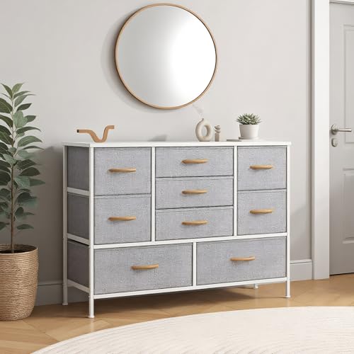 Drawers Bedroom wiht Metal Frame & MDF Wood Top