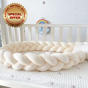 All Round Braided Protector for Room Decor Home 100% Cotton Bed Set Bedroom Thick Soft Breathable Cushion Side Cushion Guard Rail Surrounds Cushions