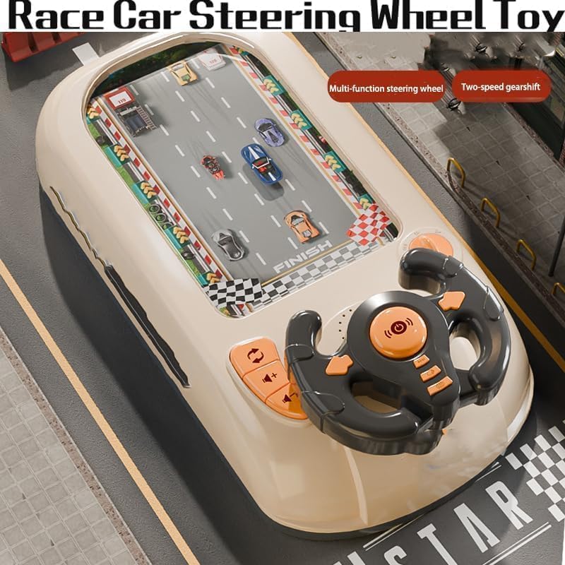 Racing Adventure Car Steering Wheel with Sound Effects