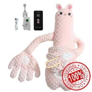 Plush Comfort Pillow – 26.77 Inches Animal-Shaped Ɓaby Pillow | Soothing Sleep Aid – Soft Polyester 920g Adjustable 3 Modes Ideal for Tummy Time Naptime Diaper Changes Travel Use