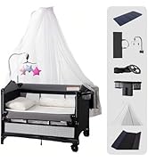 Aveainelle 360° Rotatable Car Seat with Adjustable Headrest, Multi-Function Adjustable Baby Car S...