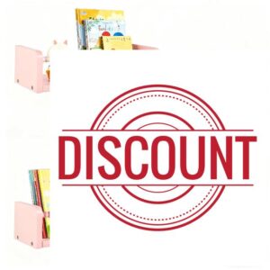 Set of 3 40cm Nursery Shelves Floating Book Shelf for Wall