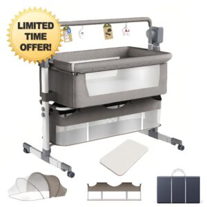 Electric Bluetooth Smart Baby Bedside Crib with Music