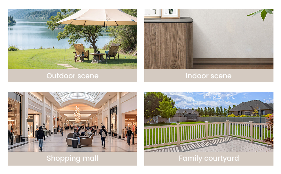 Gray and beige portable high chair with canopy attached to dining chair. Features cushioned seat and adjustable sun shade.