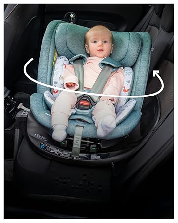 5point plus Anti-Escape System product information text display on black background, describing car seat safety harness features.