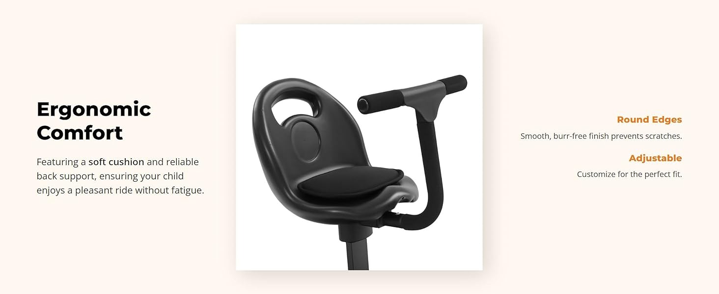 Text reads 'Two Kids? No Problem.' Marketing layout showing stroller transformation sequence from single to double configuration.