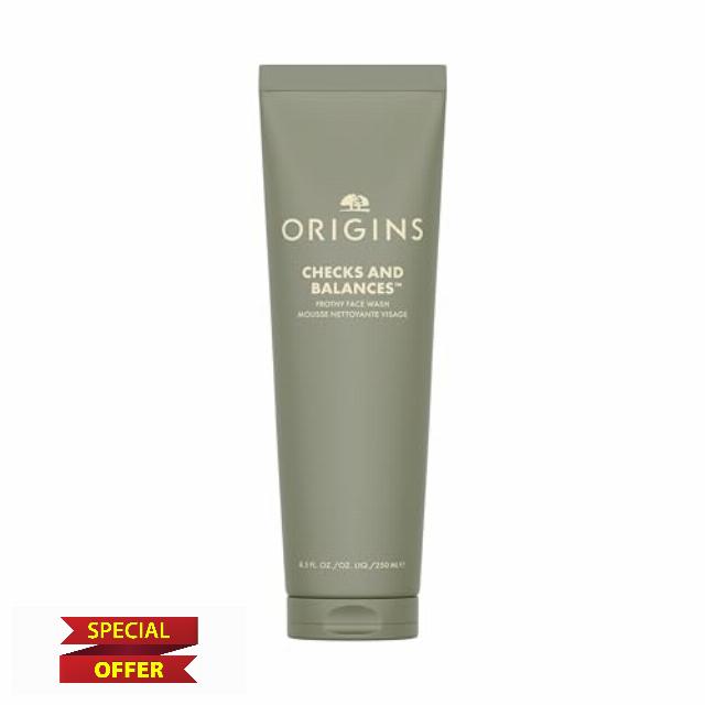 Origins Checks and Balances Frothy Face Wash | Gentle Face Cleanser for All Skin Types | With Mint