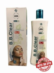 B.B.Clear 5-in-1 Skin Respectful Lotion with AHA & Vitamin C – SPF 15 (300ml)