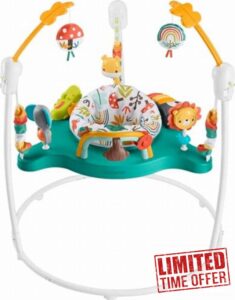 Fisher-Price Baby Bouncer Whimsical Forest Jumperoo Activity Center with Music and Lights