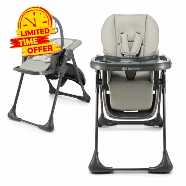 Kinderkraft Tummie 2-in-1 High Chair & Bouncer