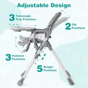 Adjustable Highchair with Footrest