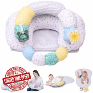 4-in-1 Tummy Time & Nursing Pillow with High