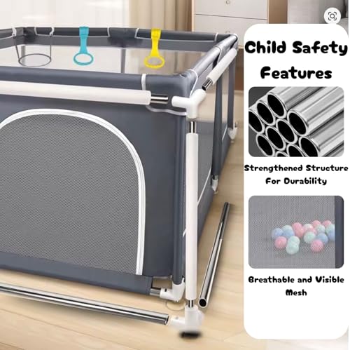 Nursery Furniture for Babies (Black) (128x128x65 cm)