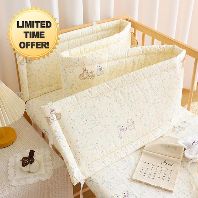 GYCS Crib Bumper Cot Liner Airwrap Breathable Mesh Cot Liner Breathable Mesh Bumpers Baby Bumpers Safer Baby Padded