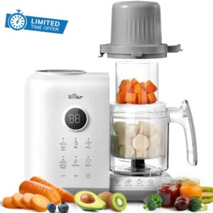 Bear Baby Food Blender with 18.5oz Dual-Layer Steam Baskets