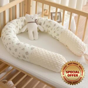 PTKG Cot Side Protectors Bed Rail for Cot Bed Cot Sides for Bed Baby Cot Safety Guard Square Cot Bed Guard Guard Bed Side Rails Baby Cot Cover Bed Guard Cot Bed