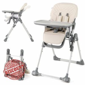 COSTWAY Foldable High Chairs for Babies and Toddlers